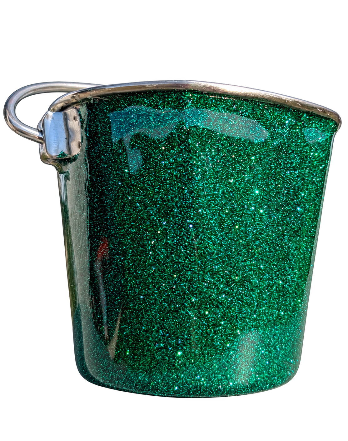 Hand-Decorated Dog Water Bucket — I Love My Dog, alternate view