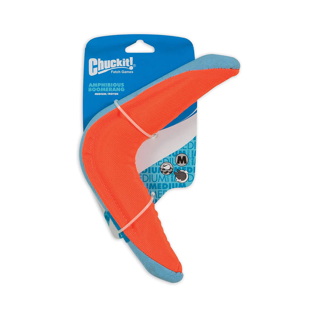 Chuckit! Amphibious Boomerang Floating Dog Toy (Medium)