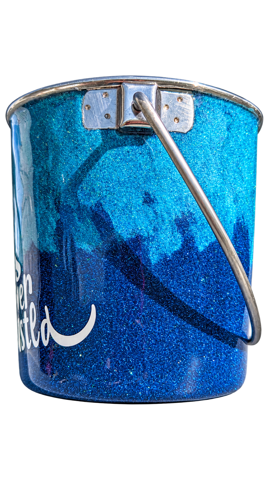 Hand-Decorated Dog Water Bucket — Time Spent With Dogs, alternate view